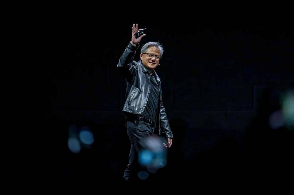 Fundador e CEO da Nvidia, Jensen Huang: "Uma nova era da computação começou" (Walid Berrazeg/SOPA Images/LightRocket/Getty Images)