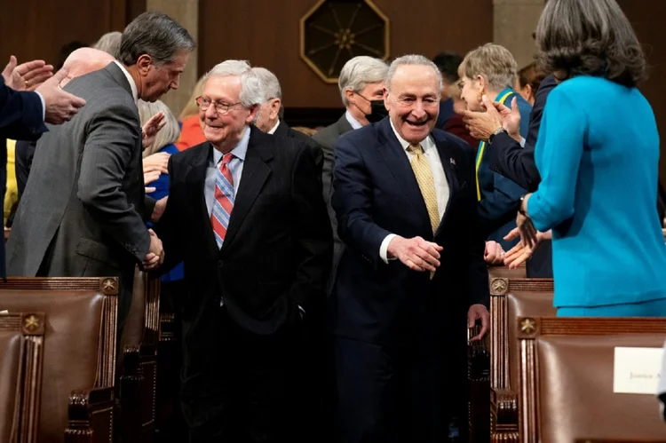O Senado americano aprovou o projeto de lei depois da tramitação do texto na Câmara de Representantes, o que significa que a questão da dívida só retornar ao debate político após as eleições presidenciais de 2024 (AFP/AFP Photo)