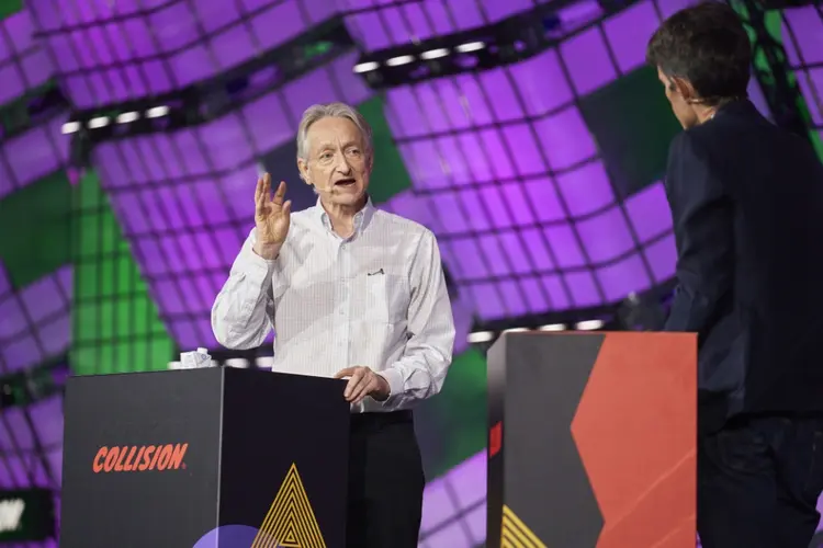 Geoffrey Hinton: um dos chamados "pais" da inteligência artificial (IA) (Agence France-Presse/AFP)