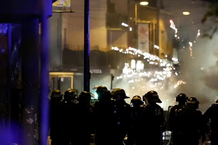 Protestos na cidade Roubaix, norte da França (AFP/AFP)
