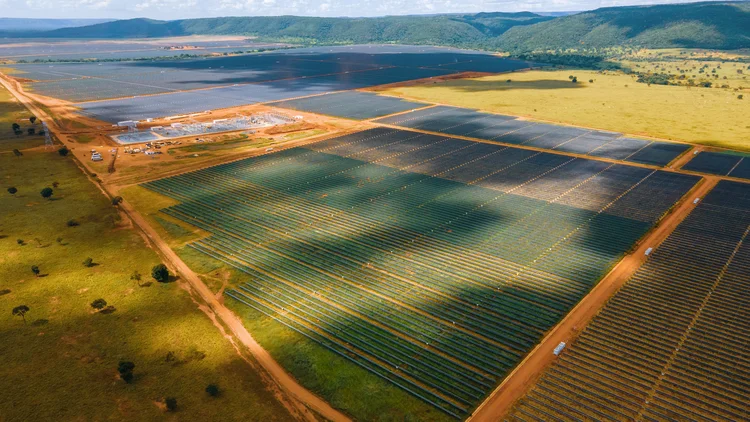 Complexo Fotovoltaico de Hélio Valgas, em MG: ao migrar para o Mercado Livre, empresas passam a utilizar fontes de energia renovável (COMERC/Divulgação)
