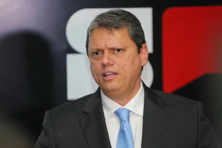 Tarcísio: governador subiu o tom contra os grevistas (Marcelo S. Camargo / Governo do Estado de SP/Divulgação)