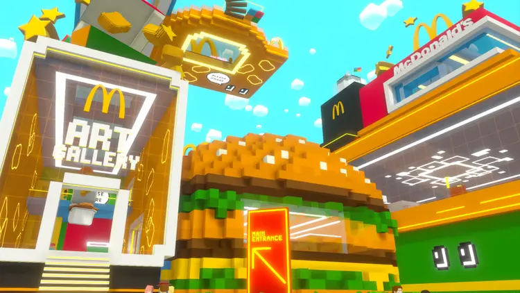 McDonalds lançou uma versão no metaverso de um dos seus estabelecimentos (McDonalds/Divulgação/Divulgação)