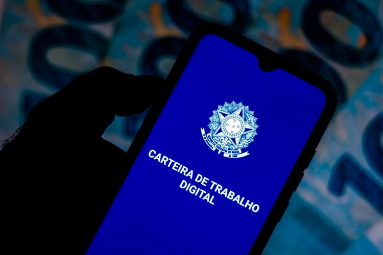 BRAZIL - 2020/07/28: In this photo illustration the app Carteira de Trabalho Digital seen displayed on a smartphone. (Photo Illustration by Rafael Henrique/SOPA Images/LightRocket via Getty Images) (Rafael Henrique/SOPA Images/LightRocket/Getty Images)