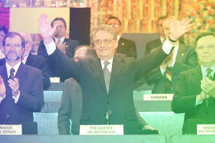 Fernando Henrique Cardoso: se torna presidente do Brasil em 1995 (Marie Hippenmeyer/AFP/Getty Images)