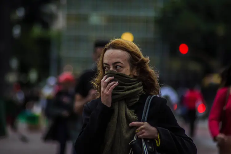 Frente fria: cidade catarinense registrou temperatura abaixo de 0ºC (Cris Faga/NurPhoto/Getty Images)