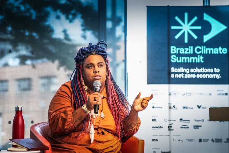 Kamila Camilo, ativista ambiental e fundadora da Creators Academy  (Leandro Fonseca/Exame)