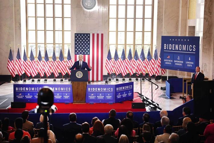 Joe Biden em Chicago  (Scott Olson/Getty Images)