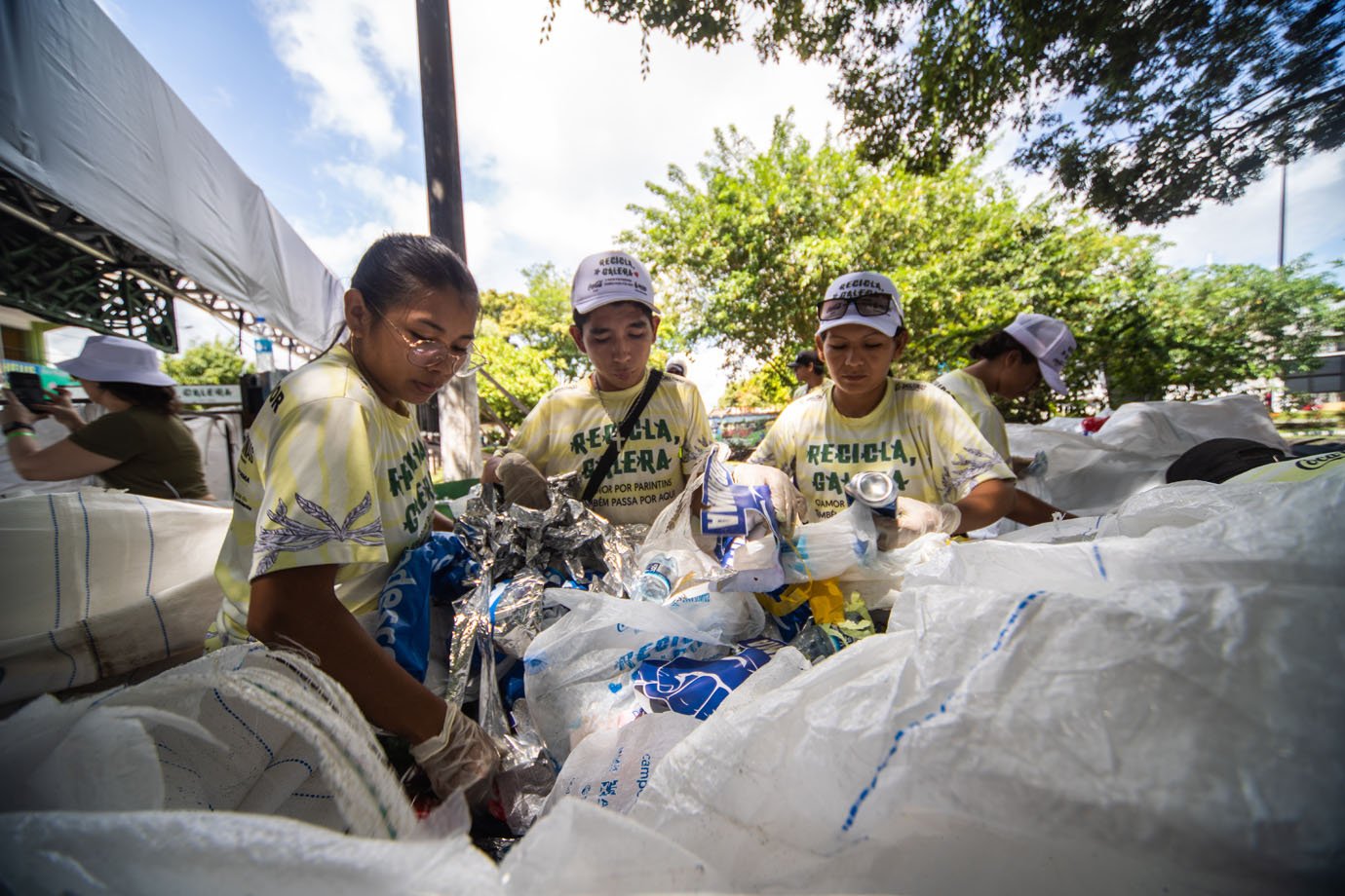 Recicla Galera - projeto de parintins AM apoiado pela Coca-cola - reciclagem - 

Foto: Leandro Fonseca
data: 02/072023