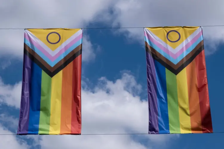 Bandeira de diversidade sexual, de gênero e racial (Mike Kemp/Getty Images)