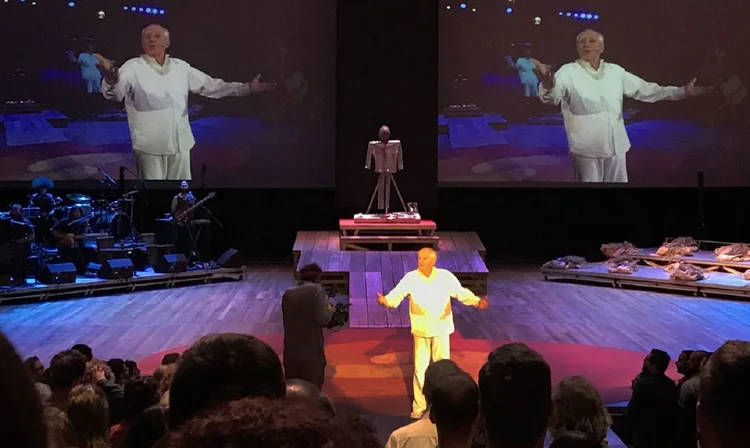 Rio de Janeiro (RJ) - Peça Roda Viva na Cidade das Artes, RJ, em 2019. Foto: Akemi Nitahara/Agência Brasil (Akemi Nitahara/Agência Brasil)