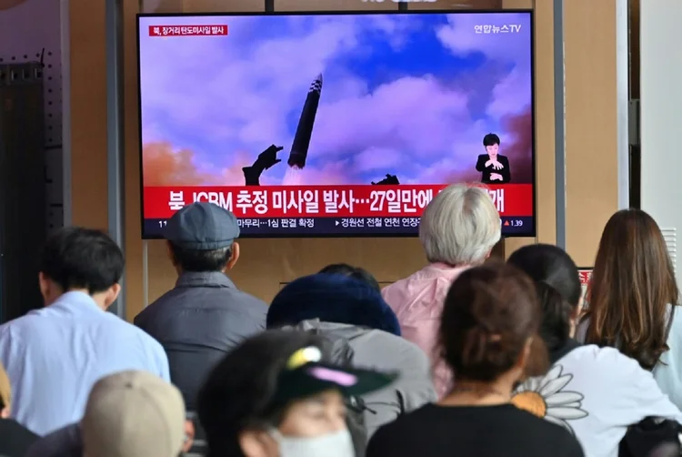 Coreia do Norte: O lançamento aconteceu apenas dois dias após a Coreia do Norte acusar o governo dos Estados Unidos (AFP/AFP)