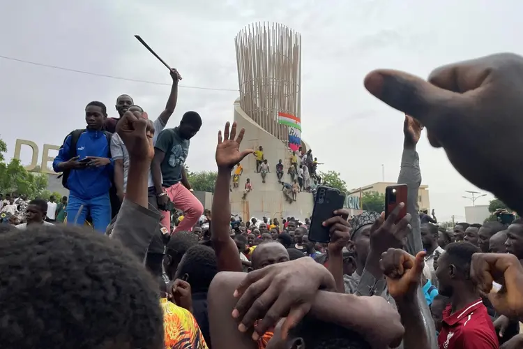Níger: A União Africana e a União Europeia juntaram-se às condenações internacionais desta tomada de poder (AFP/AFP)
