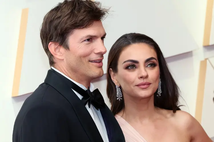 Ashton Kutcher e Mila Kunis no Oscar (David Livingston/Getty Images)