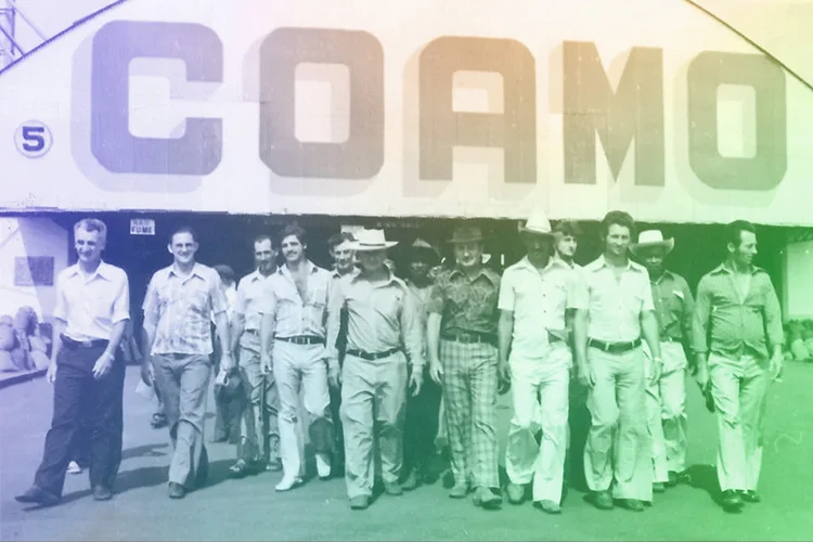 Cooperativa Coamo na década de 1970 (Coamo/Reprodução)