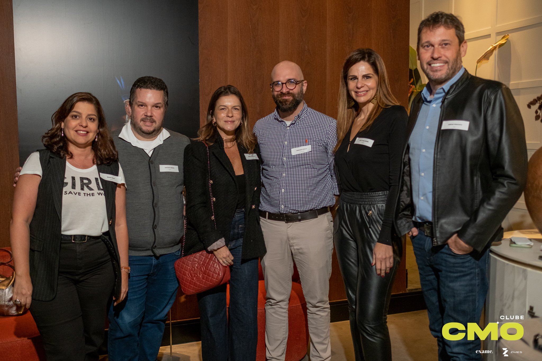 Bruna Milet, da Sympla; Gustavo Amaral, da Bombril; Mirella Fonseca e Henrique Giraldi, da Le Cordon Bleu; Ana Laura Sivieri, da Braskem; e Adrian Ferguson, da Hypr 