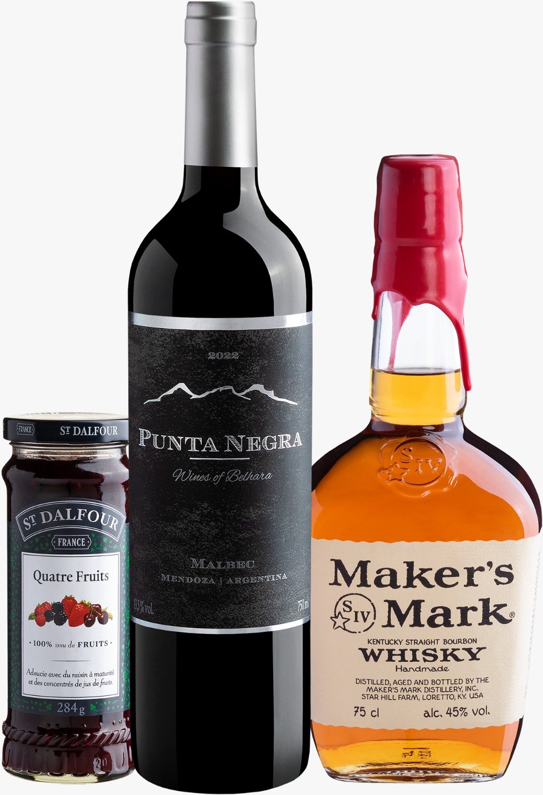 Comemorando o Dia dos Pais, a Evino, maior e-commerce de vinhos da América Latina,
traz diversas opções para presentear, como o kit Um Brinde ao melhor pai (R$ 269,90) que
vem com o Malbec Argentino Punta Negra, mais o bourbon premium e artesanal, Maker's
Mark, além de uma geléia St. Dalfour.