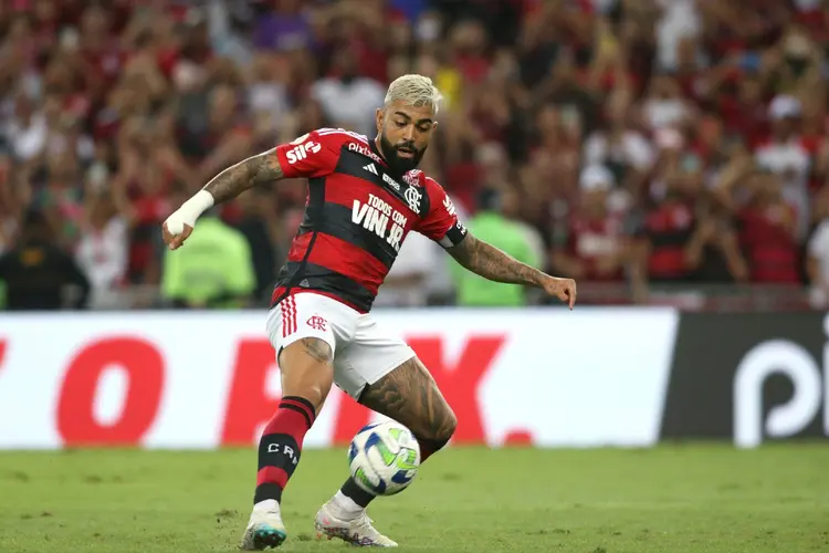 Gabigol em partida pelo Flamengo (MB Media/Getty Images)