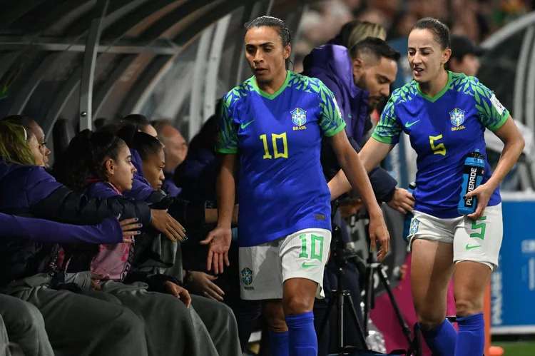 Seleção feminina de futebol na Copa Feminina de Futebol (WILLIAM WEST/Getty Images)