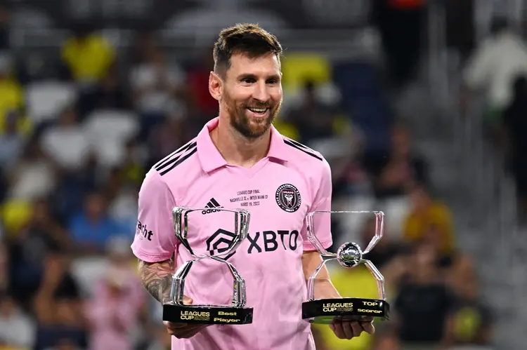 Messi: Segundo o jornal espanhol Sport, desde a chegada do argentino, a franquia liderada por David Beckham atingiu a marca de 265 milhões de dólares (CHANDAN KHANNA/Getty Images)