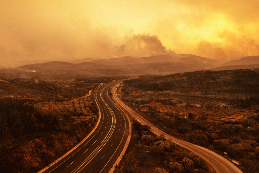 Incêndios na Grécia já afetam paisagem dos Alpes