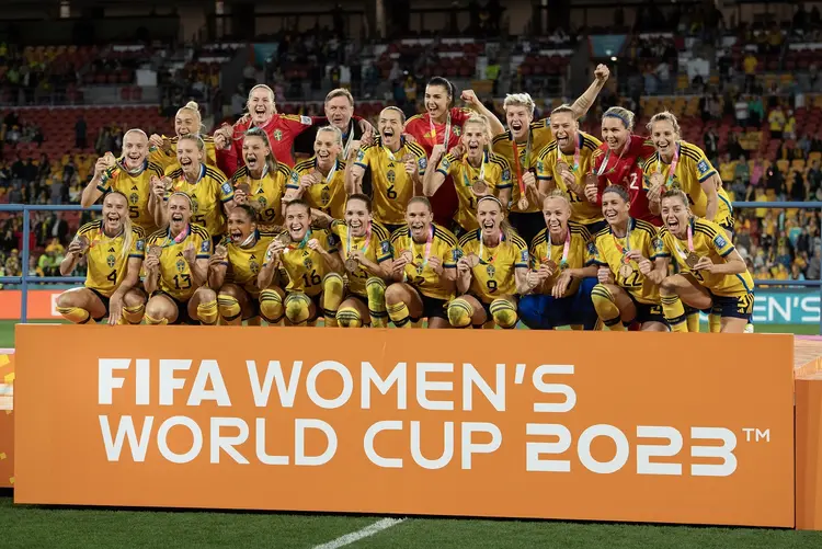 Suecas ganham o terceiro lugar da Copa do Mundo Feminina de 2023 (Joe Prior/Visionhaus/Getty Images)