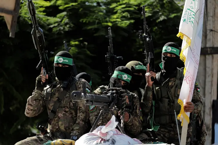 Guerra em Israel: ataques do Hamas começaram neste sábado no sul do país (SOPA Images/Getty Images)