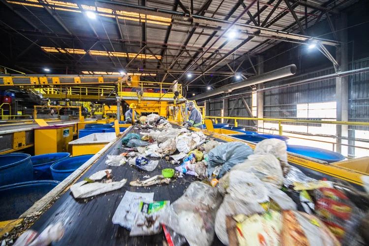 Centro de processamento de resíduos da Orizon em Paulínia, interior de São Paulo