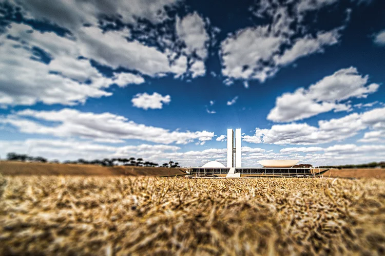 Congresso Nacional: cartão-postal de Brasília. (Leandro Fonseca/Exame)