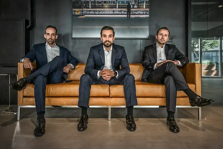 Gabriel Guerrero, Gabriel Rodrigues e Rafael Bianchi, da Potenza: butique financeira é destaque entre os dez melhores escritórios de investimentos do BTG Best Performer Top 10   (Potenza Investimentos/Divulgação)