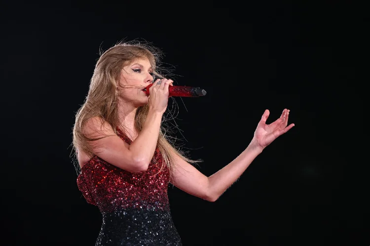 Taylor Swift: primeiro show da cantora no Brasil foi marcado por um dia de muito calor no Rio de Janeiro (Hector Vivas/Getty Images)