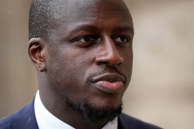 Benjamin Mendy: lateral estava vinculado ao Manchester City durante as acusações  (Christopher Furlong/Getty Images)