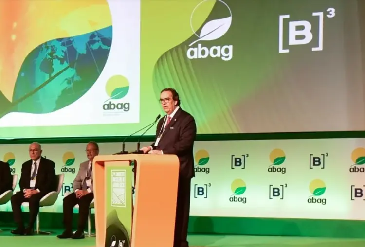 Caio Carvalho, presidente da Abag, em edição anterior do Congresso Brasileiro do Agronegócio (Abag/Divulgação)