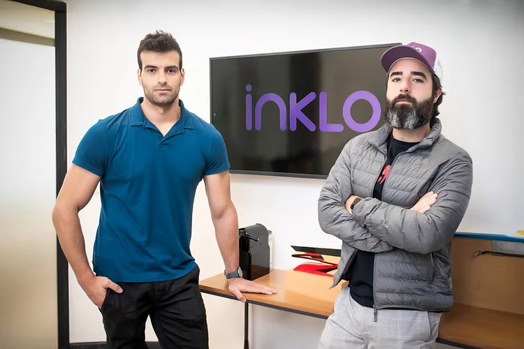 Felipe Christo Santiago e Igor D’Azevedo, da Inklo: queremos chegar em dezembro deste ano originando R$ 4,5 milhões por mês (Inklo/Divulgação)