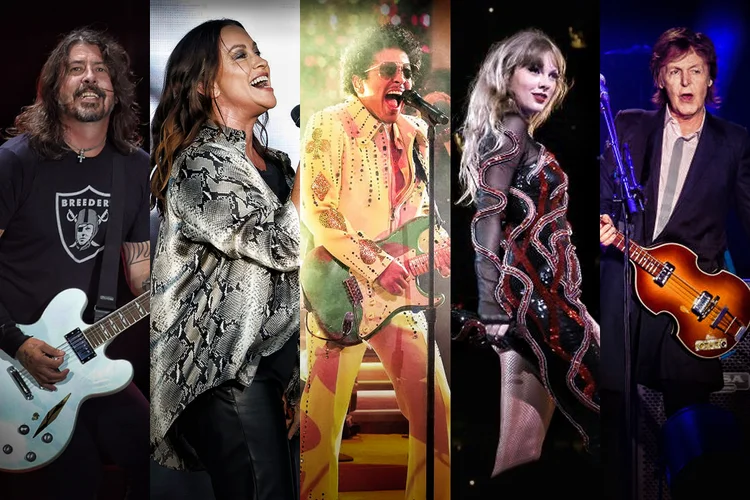 Veja os próximos shows internacionais em São Paulo (Montagem EXAME/Getty Images)