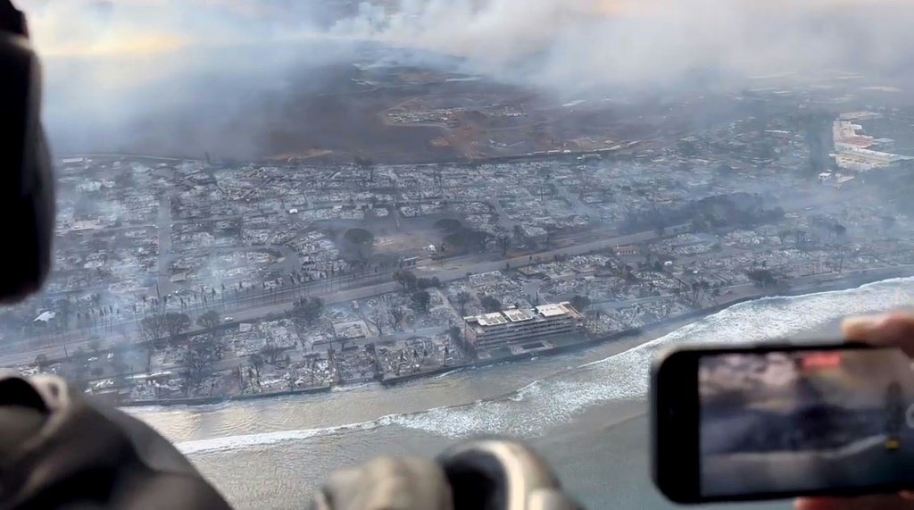 Havaí: incêndio deixou cidade em cinzas  (AFP/AFP)