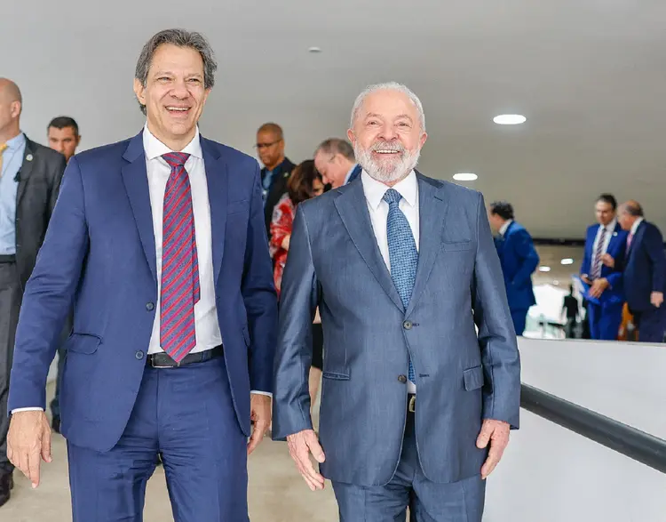 Haddad e Lula: ministro da Fazenda falará com a imprensa após reunião com o presidente (Ricardo Stuckert / PR/Flickr)