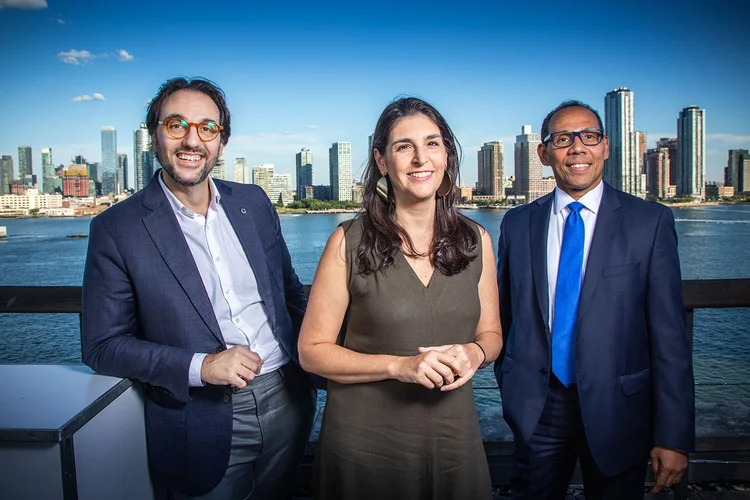 Carlo Pereira, CEO do Pacto Global da ONU no Brasil, Marina Peixoto, diretora executiva do Mover e Gilberto Costa, diretor executivo do Pacto de Promoção da Equidade Racial (Leandro Fonseca/Exame)