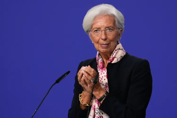 Lagarde afirmou ainda que os riscos ao crescimento econômico da zona do euro pendem para baixo (Paul Hanna/Getty Images)