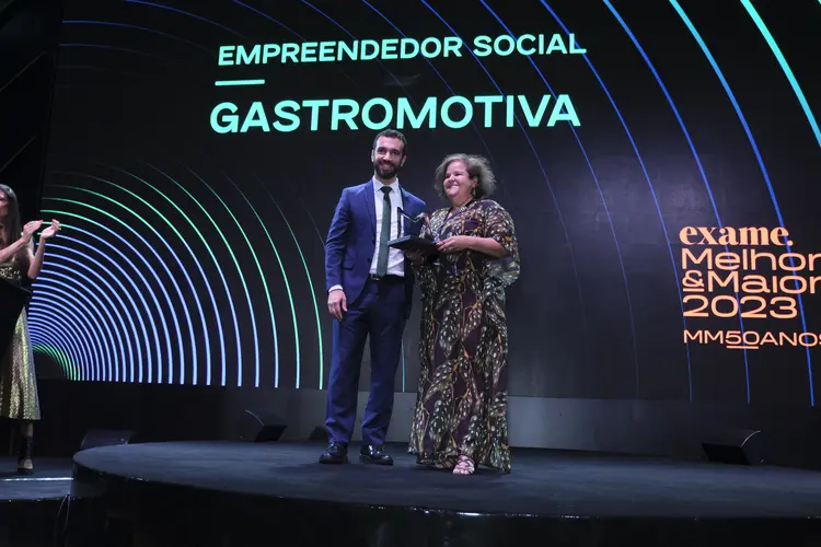 Gastromotiva vence na categoria Empreendedor Social na premiação Melhores e Maiores 2023 (Eduardo Frazão/Exame)