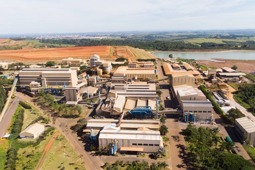 Planta da CBMM em Araxá, MG: investimento de US$ 80 milhões na expansão de toda a linha de produção de óxido de nióbio  (CBMM/Divulgação)