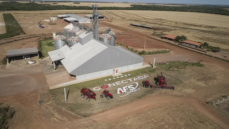 Fazenda Conectada: propriedade em Água Boa (MT) teve investimentos de R$ 1,4 milhão para obter conectividade (Case IH/Divulgação)