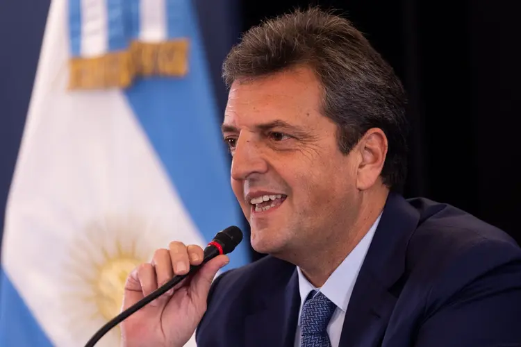 Sergio Massa, ministro da Economia e candidato à presidência da Argentina (Tomas Cuesta/Getty Images)