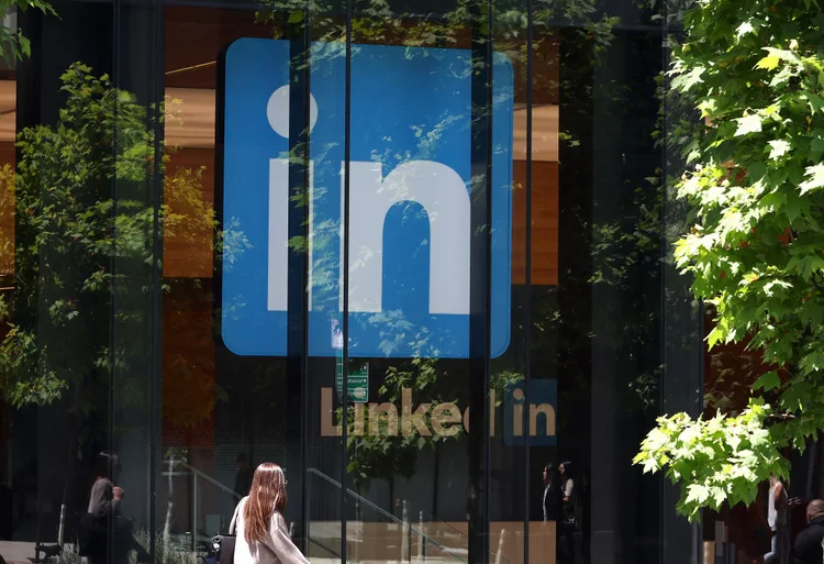 Sede do LinkedIn, em São Francisco, EUA: plataforma divulgou a sexta edição da lista anual LinkedIn Top Startups (Photo by Justin Sullivan/Getty Images)