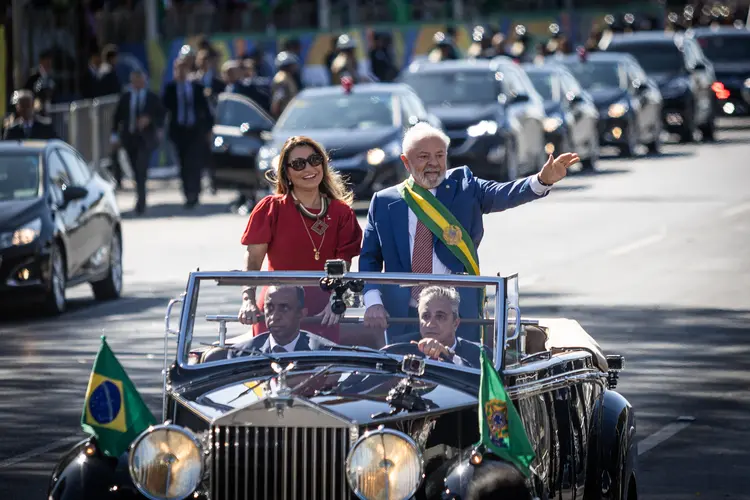 Presidente Luiz Inácio Lula da Silva e a primeira dama Rosangela Janja da Silva  (Arthur Menescal/Getty Images)