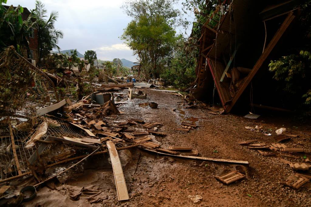 Ciclone no Rio Grande do Sul (SILVIO AVILA/AFP/Getty Images)