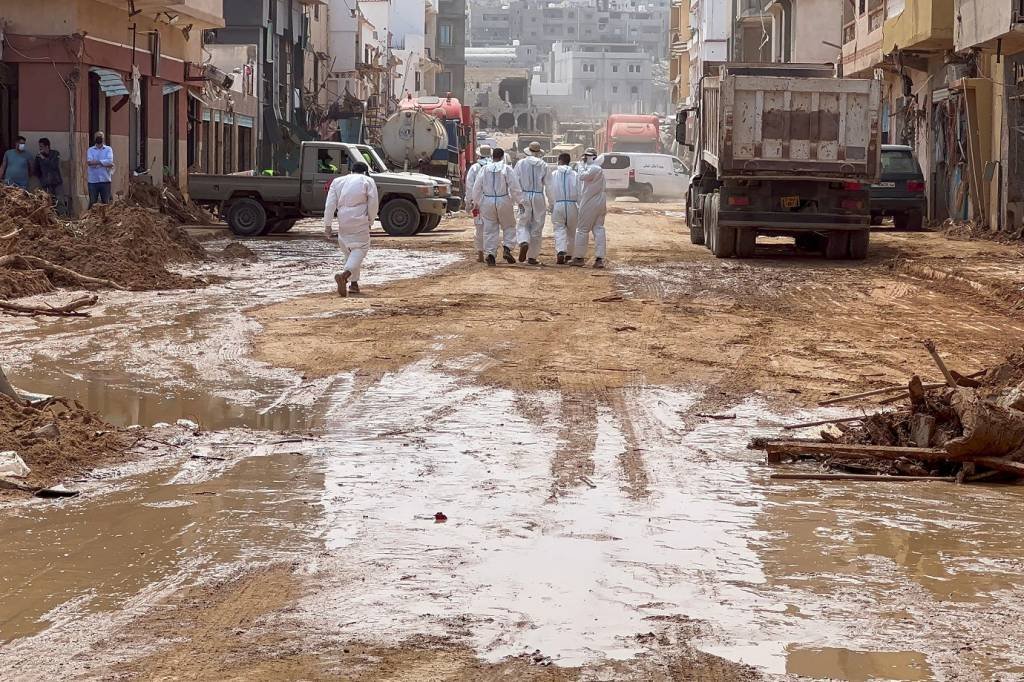 Enchente na Líbia: Veja perguntas e respostas sobre o que está acontecendo (ABU BAKR AL-SOUSSI/Getty Images)