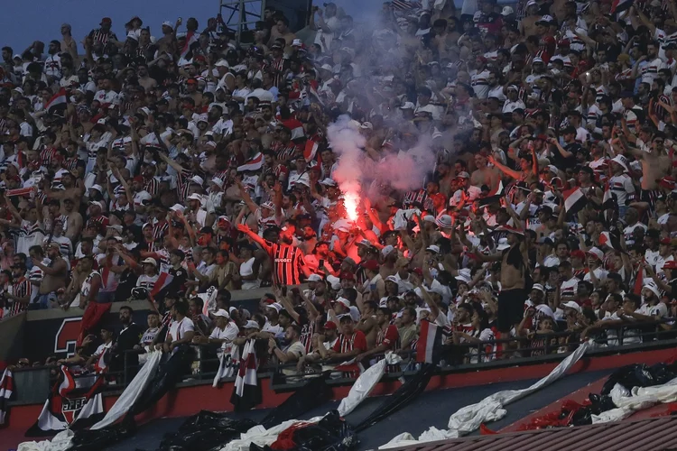 São Paulo: a equipe do MorumBis também foi a responsável por registrar o maior público até aqui, com 55.030 pagantes no empate contra o Palmeiras por 1 a 1 (Ricardo Moreira/Getty Images)