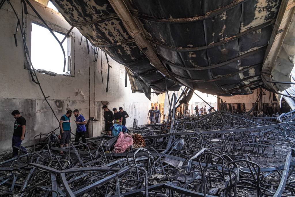 Alguns dos queimados incluíam crianças (Ismael Adnan/picture alliance/Getty Images)