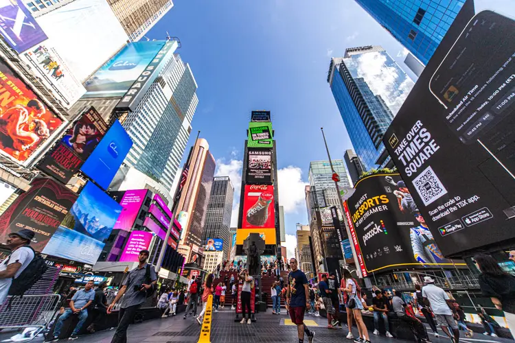 Times Square, em Nova York (Leandro Fonseca/Site Exame)